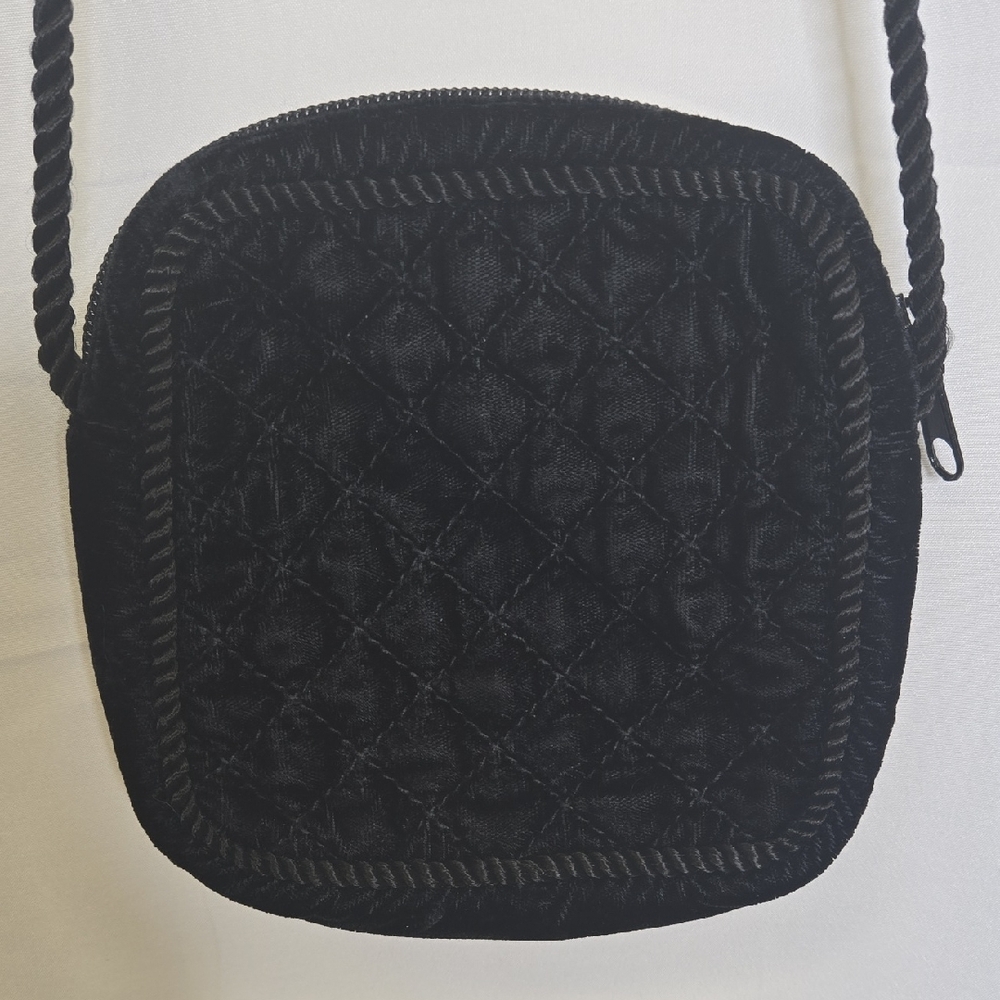 Quilted Mini Crossbody, Gothic Dark Academia, Monochrome, Black, Unbranded
